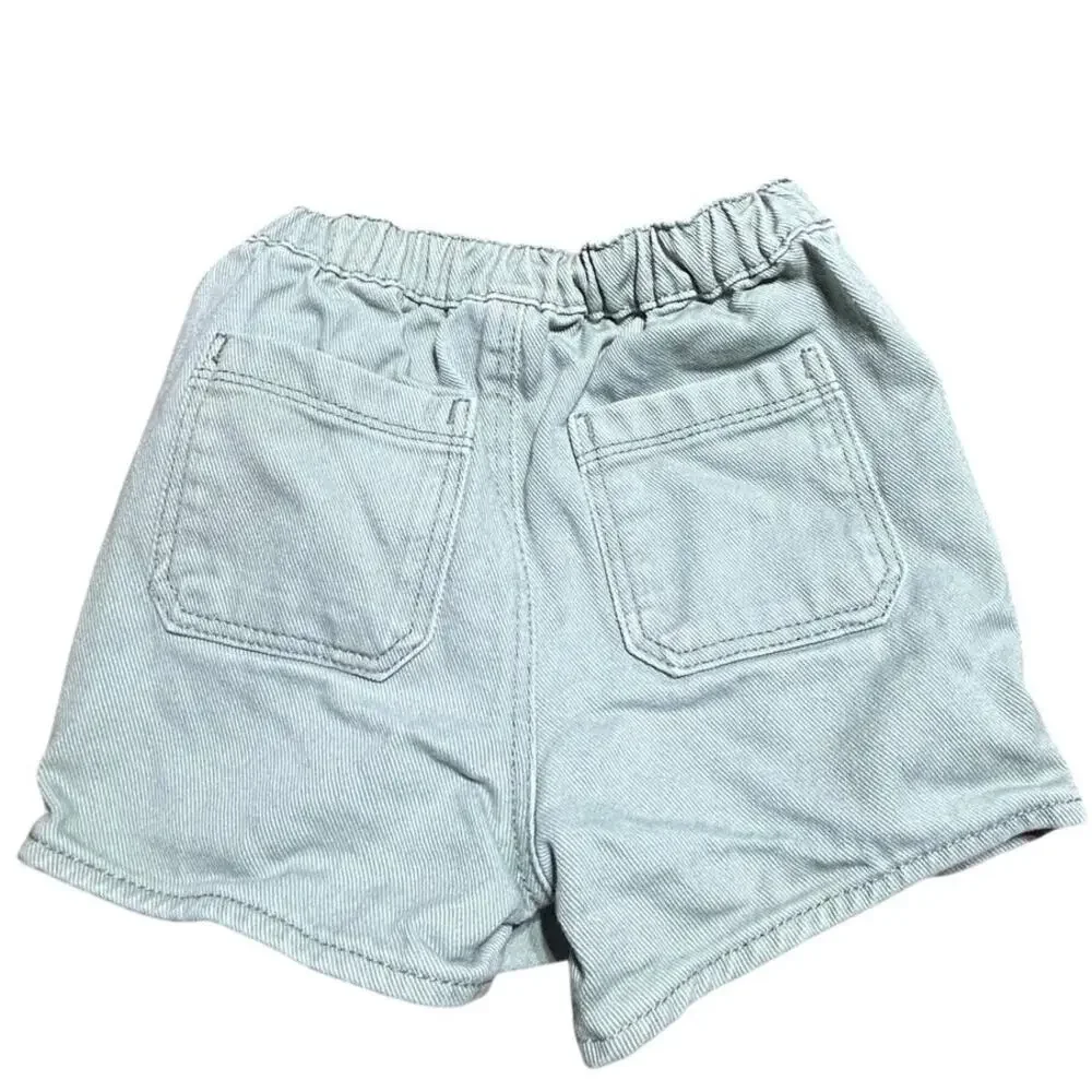OshKosh B'gosh sage green denim skort distinctive wrap style size 4